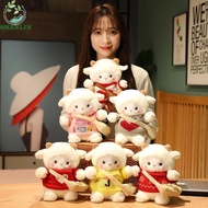 SHANLIN Sheep Plush Doll Lovely Stuffed Animal Toy Plushie Dolls Crossbody Bag Soft Toy Cute Wears C