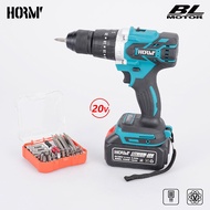 18V Brushless Cordless Impact Drill Speed Regulating Electric Hammer Drill For Makita Battery Electric Screwdriver Hammer Drill