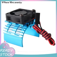 <Pluscloth> Metal 540 Brushless Motor Heatsink Part with Cooling Fan for 1/10 HSP RC Car