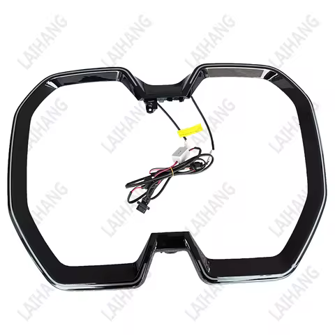 Front Hood Radiator Kidney IlluminatedGrille for BMW iX iX40 iX50 M60 2022-2024 Modified Gloss Black