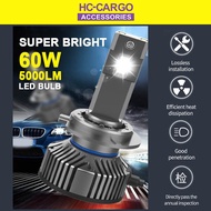 HC CARGO Super Bright 60W LED Headlight 5000LM 6000K Car / Motorcycle H4 H7 H8 / H11 / H16 HB4 9006 
