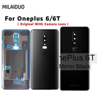 Brand NEW Back Cover Oneplus 6 6T Back Battery Cover Door One Plus 6 Rear Housing Case + Camera Lens