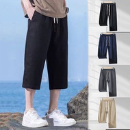 Seluar Pendek Kasual Klasik Korea Seluar Pendek Lelaki Bernafas 3/4 Seluar Lelaki Three Quarter Pant