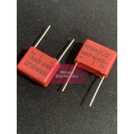 MUHUASHA | High Precision 400V Capacitor 0.22uF 15mm Lead Spacing