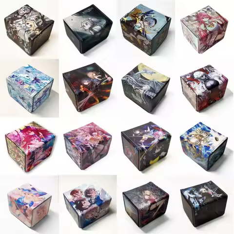Anime Yu Gi Oh Game TCG OCG Card Leather Storage Deck Box PU Material Dark Magician Blue-Eyes White 