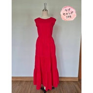 Free's Mart Red Layered Dress