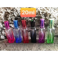 Colored glass perfume bottle 20ml