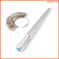 WIT Ring Sizer Measuring Tool Set Ring Gauges Finger Sizer Mandrel Ring Sizer Tool Ring Measure for 