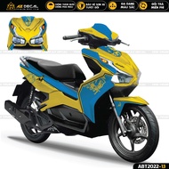 Tem Trùm Dán Xe Air Blade Phong Cách Lamborghini | ABT2022-13 | Decal Dán Trùm Xe Máy AB Airblade Ch