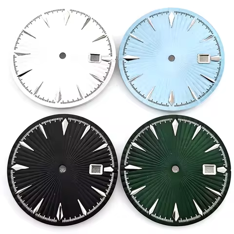 35mm Cocktail Claw Markers Watch Dial Radiating Pattern No logo for Seiko Presage NH35/NH36/4R Autom