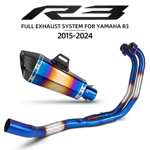 Motorcycle Exhaust Full System Modify Manifold Muffler with DB killer Escape Racing Line For Yamaha