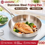 316 Stainless Steel Frying Pan MODOFO Induction and Gas Stove Compatible Cookware