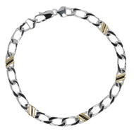 【日本直運】蒂芙尼 TIFFANY&Co. 經典鏈節手鍊 Vintage 銀 925 x 18K 黃K金 鏈墜式手鍊 中性【二手】