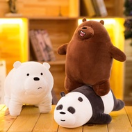 We Bare Bears Stuffed Plush Toy Doll Sleeping/Standing/Crawling Bear Soft Pillow Bantal Beruang Lembut Pelbagai Saiz