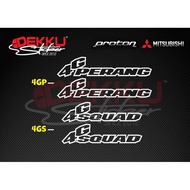 Sticker decals Proton 4Gsquad 4Gperang