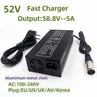 Fast 58.8V/5A For 52V lithium Battery Charger DC5.5x2.1x2.5 XLR Strong Heat Dissipation