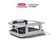 OXO ที่ตากจาน แบบวางบนซิงค์อะลูมิเนียม I OXO GG Over-the-Sink Aluminum Dish Rack สามารถปรับความยาวแข