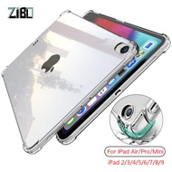 Airbag Shockproof  Clear Protection Case For iPad Pro 10.5 Pro 11 2018 2020 2021 Mini 1 2 3 4 5 6 Soft TPU iPad 2  3  4  Air 5 Air 4 Air 2 Air 1 Silicon Transparent Back Cover Protective Casing