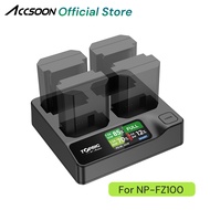 Accsoon Toprig Sony NP-FZ100 Battery Powered Charger with Four-Channel Fast Charging for A7M4/A7M3/A