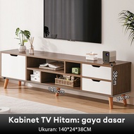 Meja TV 140CM Rak TV Minimalis Modern Kabinet TV Kayu Serbaguna Buffet TV Murah Awet