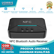 Penerima Audio Bluetooth 5.0 NFC Receiver U Disk RCA 3.5mm 3.5 AUX Jack Stereo Music Wireless Adapte