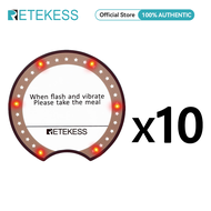 Retekess TD162เพจเจอร์แบบไร้สายระบบ1ปุ่มกดสัญญาณ + 10 Coaster Pager PagerสำหรับGourmetหน้าต่างนมชาSh