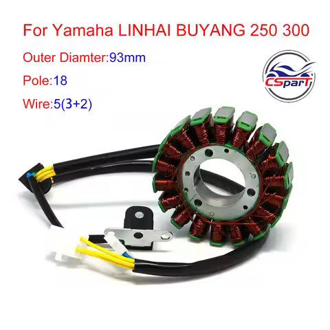 93mm 18 Coils Magneto Stator Linhai YP250 YP300 257CC 300CC 260cc 300cc ATV UTV Scooter