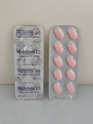 READY STOCK MIDOLOM 15 MG MIDOREST 15 MG MILAM 7.5 MG MIDOREST 7.5 MG VITAMIN 1 PAPAN 10 TABLETS 5 P