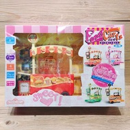 food cart set 日本 絕版 限定 美式 漢堡 快餐車 餐車 場景 組合 盒裝 日版 玩具