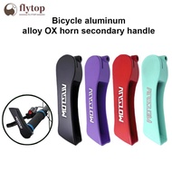 FLYTOP 1Pair Bike Aluminum Alloy Side Handlebars Angle Adjustable Color Horn Handle For 22.2MM Calib