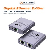 Network Splitter One to Two Gigabit Network Splitter RJ45 Network Switch Extender