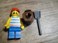 LEGO 正版樂高 二手積木散磚零件 人偶.帽.鏟子.圓桶子....合售無拆賣