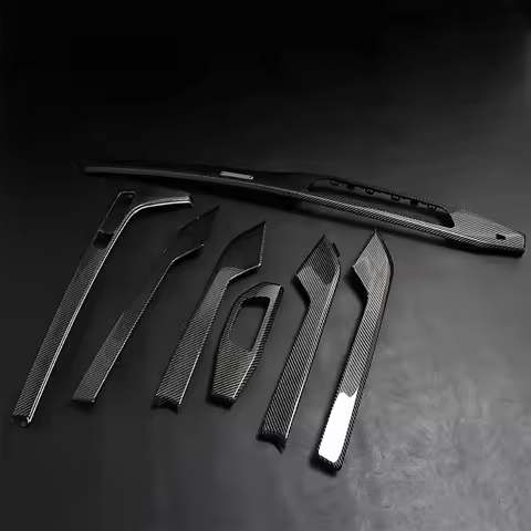 Carbon fiber interior center control panel for Audi B9 B9PA A4 A5 S4 S5 2017-2024 interior upgrade 7