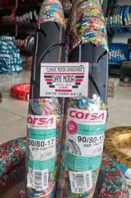 BAN CORSA TERMINATOR 80/80 + 90/80 RING 17 DEPAN BELAKANG