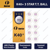 Kokutaku K40+ 3-Star Table Tennis Balls 3-Star Seamed Ping Pong Ball Bola Ping Pong 10pcs per box