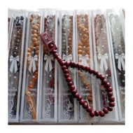 SF24EW (50 pcs) WOODEN MICA MOTIF TASBIH