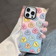 Iphone case Matte Surface Color Changing Multicolored Heart iphone 6 7 8 plus x xr xs 11 12 13 14 15