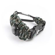 OUTDOOR MULTIFUNCTIONAL PARACORD COMPASS BRACELET SET (ARMY GREEN CAMOUFLAGE)