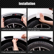 Jpk1pair Universal Car Eyebrow Protector Rubber Stickers Strip Wheel Arch Anti-C