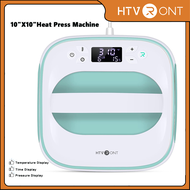HTVRONT 220V Heat Press Machine for T-Shirts Portable 10"X10" Iron Press for Sublimation and HTV Vin