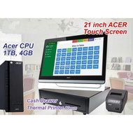 Restaurant POS System - Full Set, 21 inch touch screen