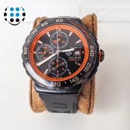 Jam Tangan TAG Heuer CAU2012.FT6038 Mens Formula 1 Watch Automatic Black Orange Chronograph