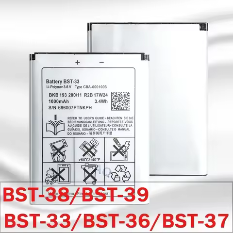BST33 BST36 BST37 BST39 Mobile Phone Battery For Sony Ericsson Battery BST-33 BST-36 BST-37 BST-38 B