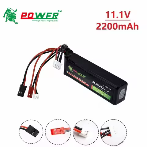 1Pcs 11.1V 2200mAh 8C 3S Li-Poly RC Battery for Walkera DEVO 7 DEVO 10 DEVO12E F12E WFLY9 RadioLink 
