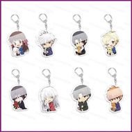 HT Fruits Basket Keychain Anime Acrylic Bag Pandant Keyring 6cm Honda Tohru Sohma Kyo Sohma Yuki Key