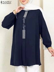 ATASAN WANITA LENGAN PANJANG MODEL ZANZEA TERBARU/BLUS WANITA KEKINIAN/TUNIK WAKA WANITA IMPORT/ATAS