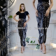 (0_0) ROK LILIT BATIK BAWAHAN KEBAYA SILVER ABU MOTIF CERI 110 CM