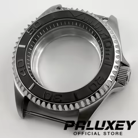 NH35 Retro 42mm S Crown Men's Mechanical Retro Bezel Watch Case Sapphire Glass NH34 NH35 NH36 NH38 N