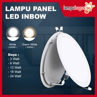 Lampu Downlight LED Lampu Panel LED Inbow Bulat