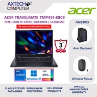 Acer TravelMate TMP414-53-58C9 14'' 2K Laptop Blue ( i5-1335U, 8GB, 512GB SSD, Intel, W11P )